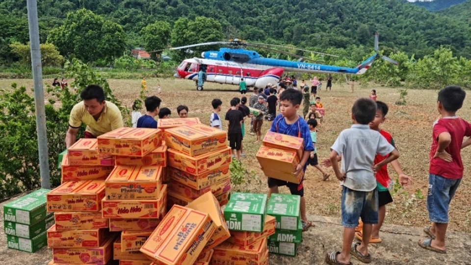 Additional helicopter sorties planned to transport relief supplies to flood victims